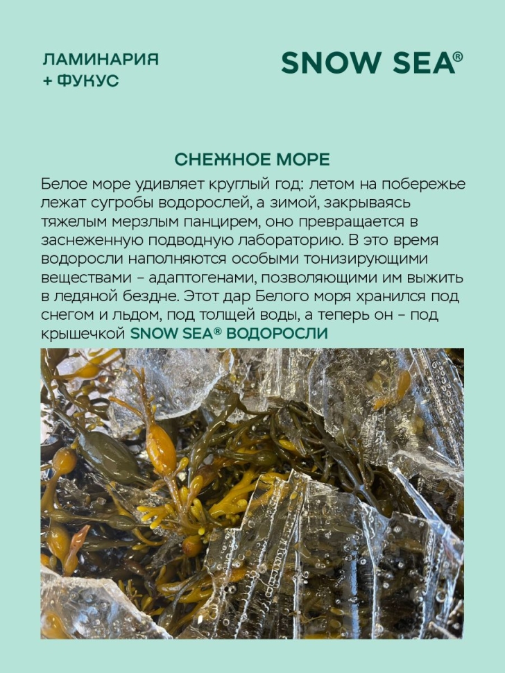 SNOW SEA® ВОДОРОСЛИ ламинария и фукус, 224 единицы