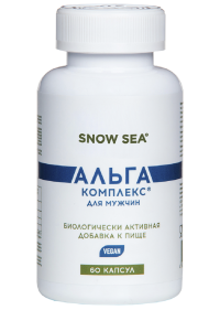 Альгакомплекс® для сохранения мужского здоровья и восполнения запасов йода БАД, 60 капс.