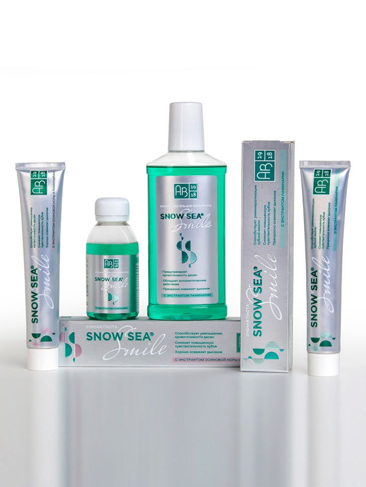 Зубная паста SNOW SEA® SMILE с экстрактом осиновой коры и ламинарии, 75 мл