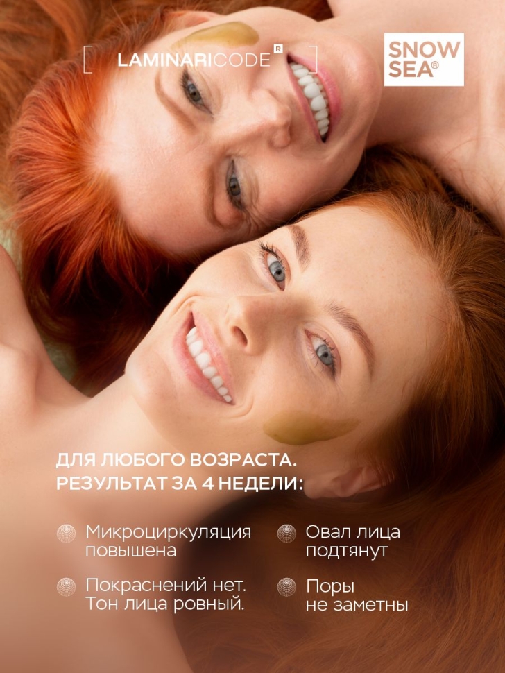 Альгинатная биогелевая маска для жирной и комбинированной кожи Себоконтроль LAMINARICODE, 100 мл