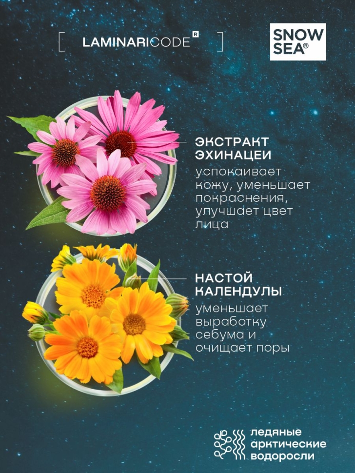 Альгинатная биогелевая маска для жирной и комбинированной кожи Себоконтроль LAMINARICODE, 100 мл