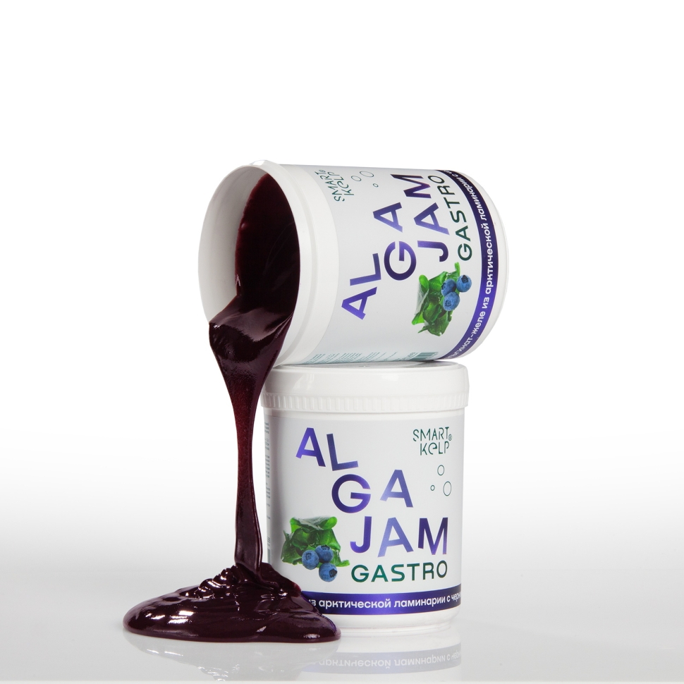 Желе из ламинарии с черникой ALGAJAM SNOW SEA®, 500 г.