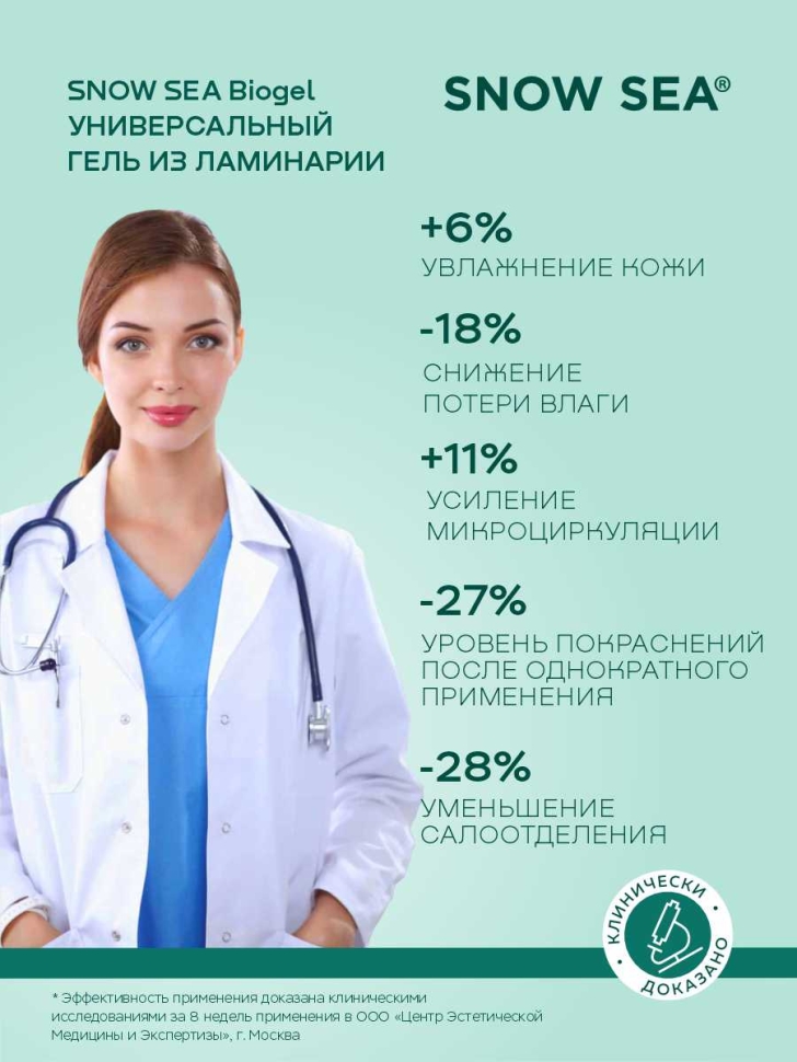 Универсальный гель из ламинарии для лица и тела SNOW SEA Biogel, 200 мл