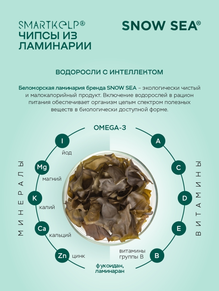 Чипсы из ламинарии SMARTKELP®, 12 г 