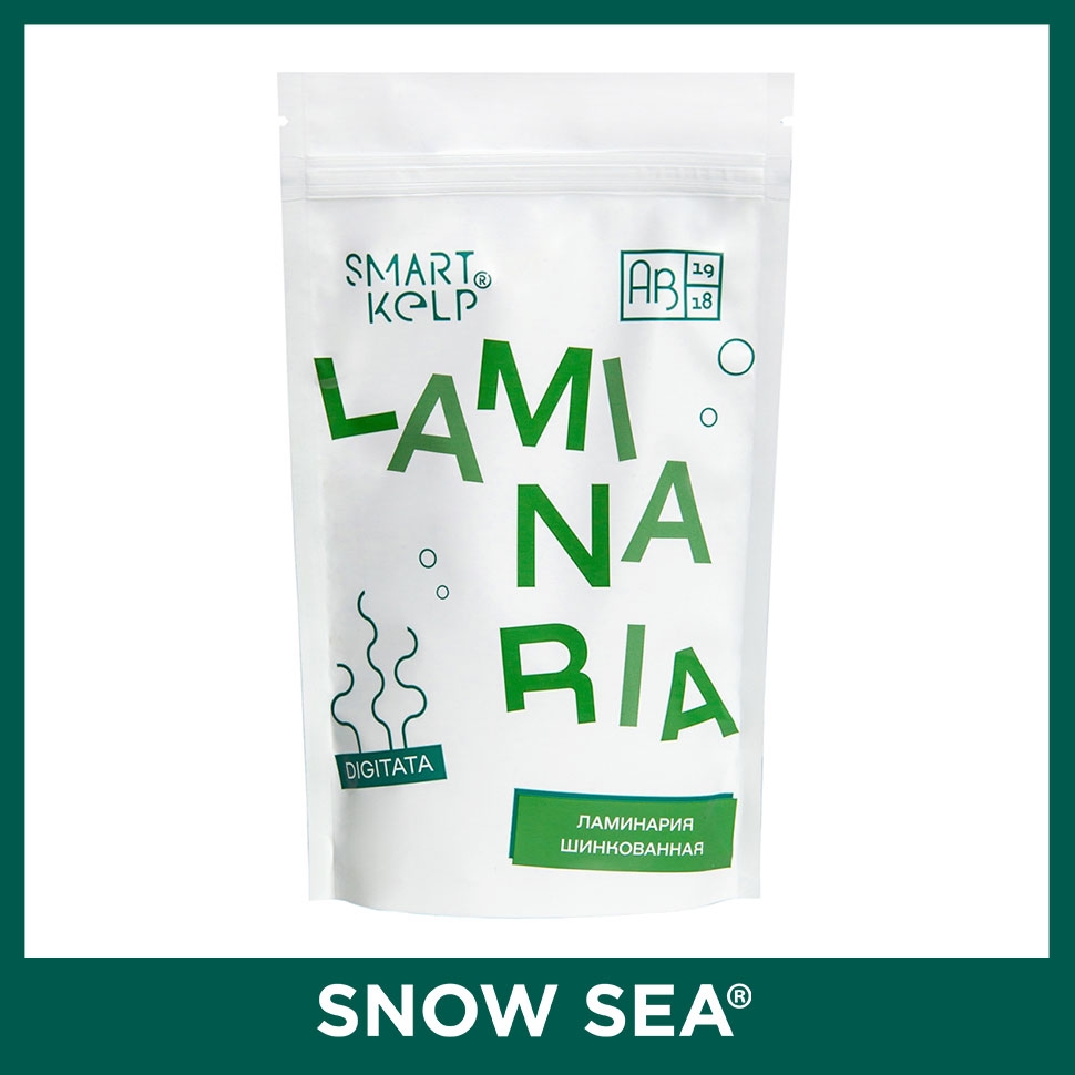 

Ламинария резаная SMARTKELP®, водоросли беломорские пищевые, 60 г
