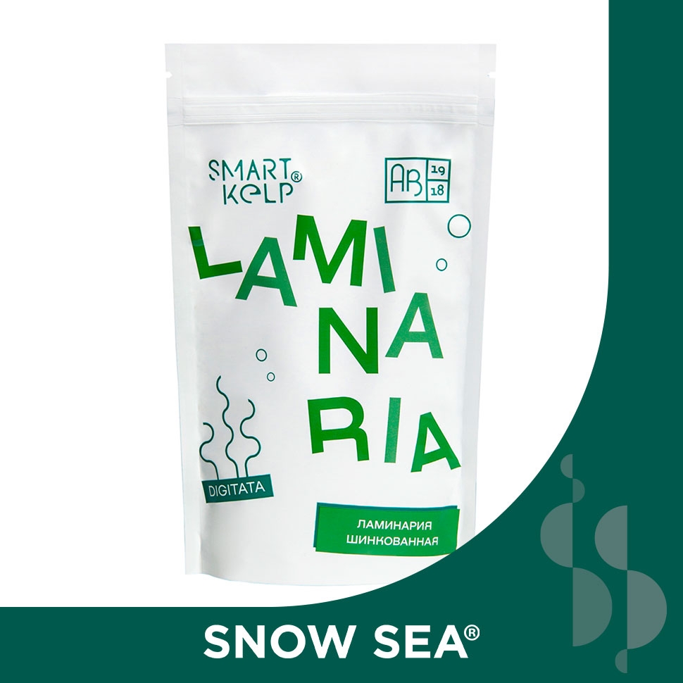 Ламинария резаная SMARTKELP®, водоросли беломорские пищевые, 60 г