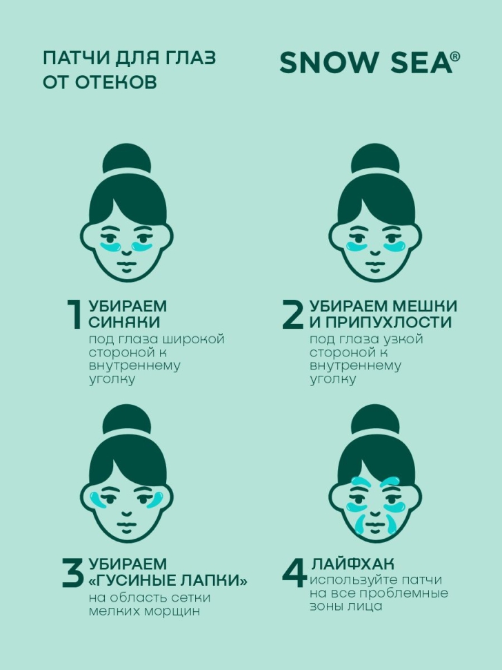 Патчи для глаз от отеков ТАЙНА МОРСКИХ АНТИОКСИДАНТОВ®, 8 шт. 