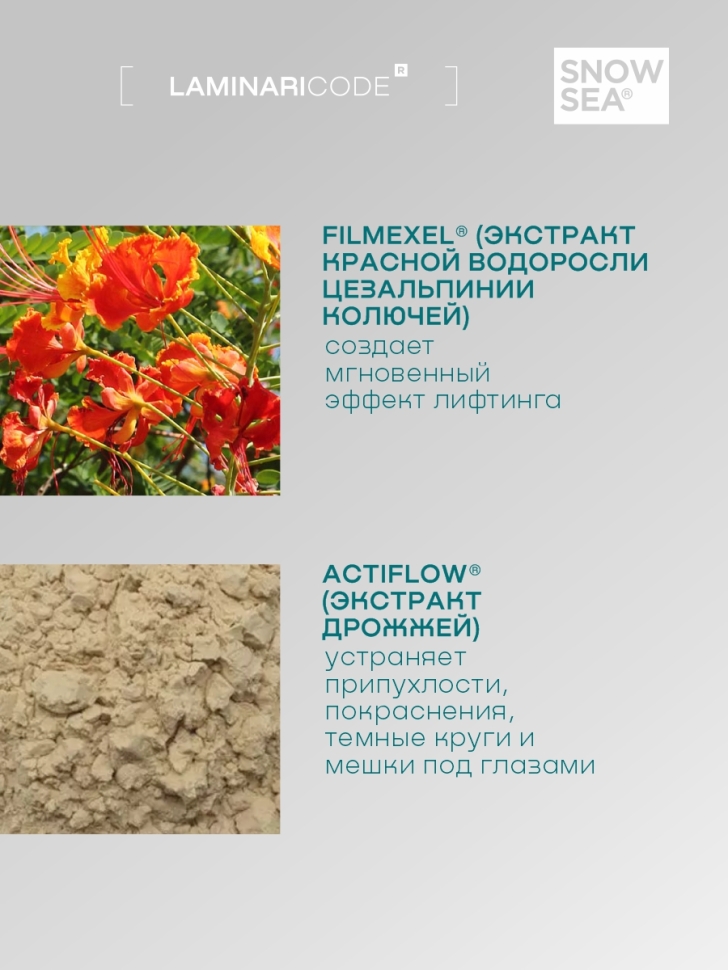 Крем для век антивозрастной Активный лифтинг и увлажнение LAMINARICODE, 20 мл