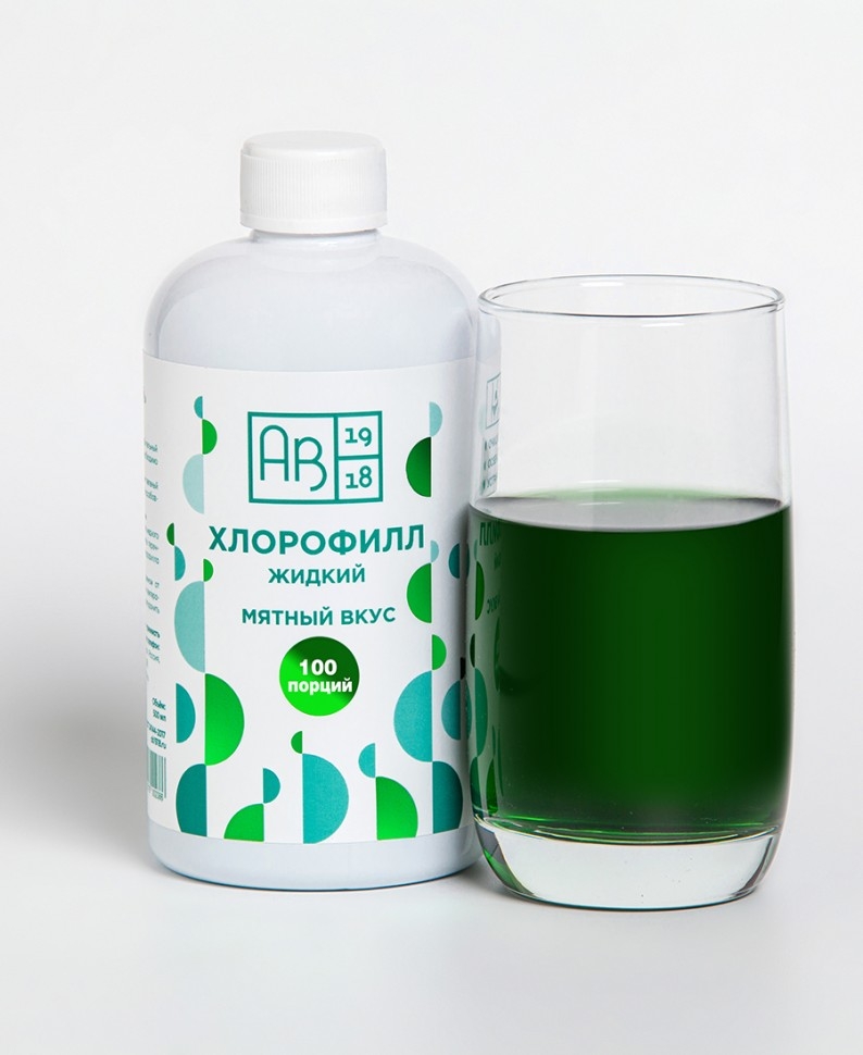 Хлорофилл жидкий SNOW SEA® со вкусом мяты для детокса и похудения, 500 мл