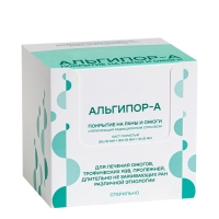 Альгипор-А покрытие (повязка) на раны и ожоги 50х50х10 мм, 10 шт
