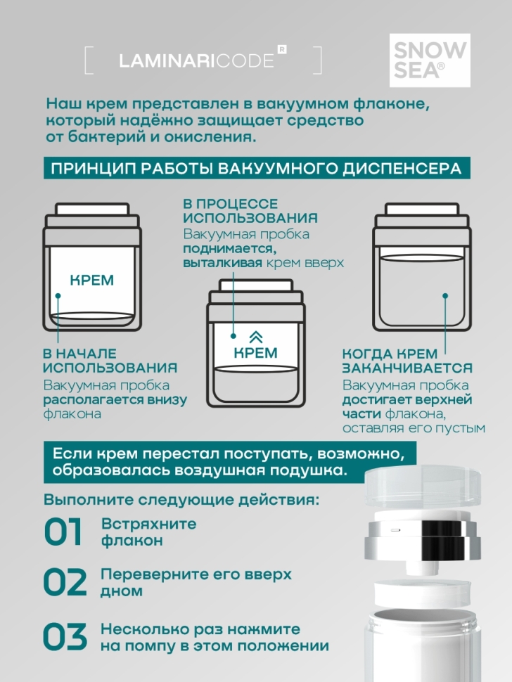 Крем для лица антивозрастной Активный лифтинг LAMINARICODE®, 50 мл.